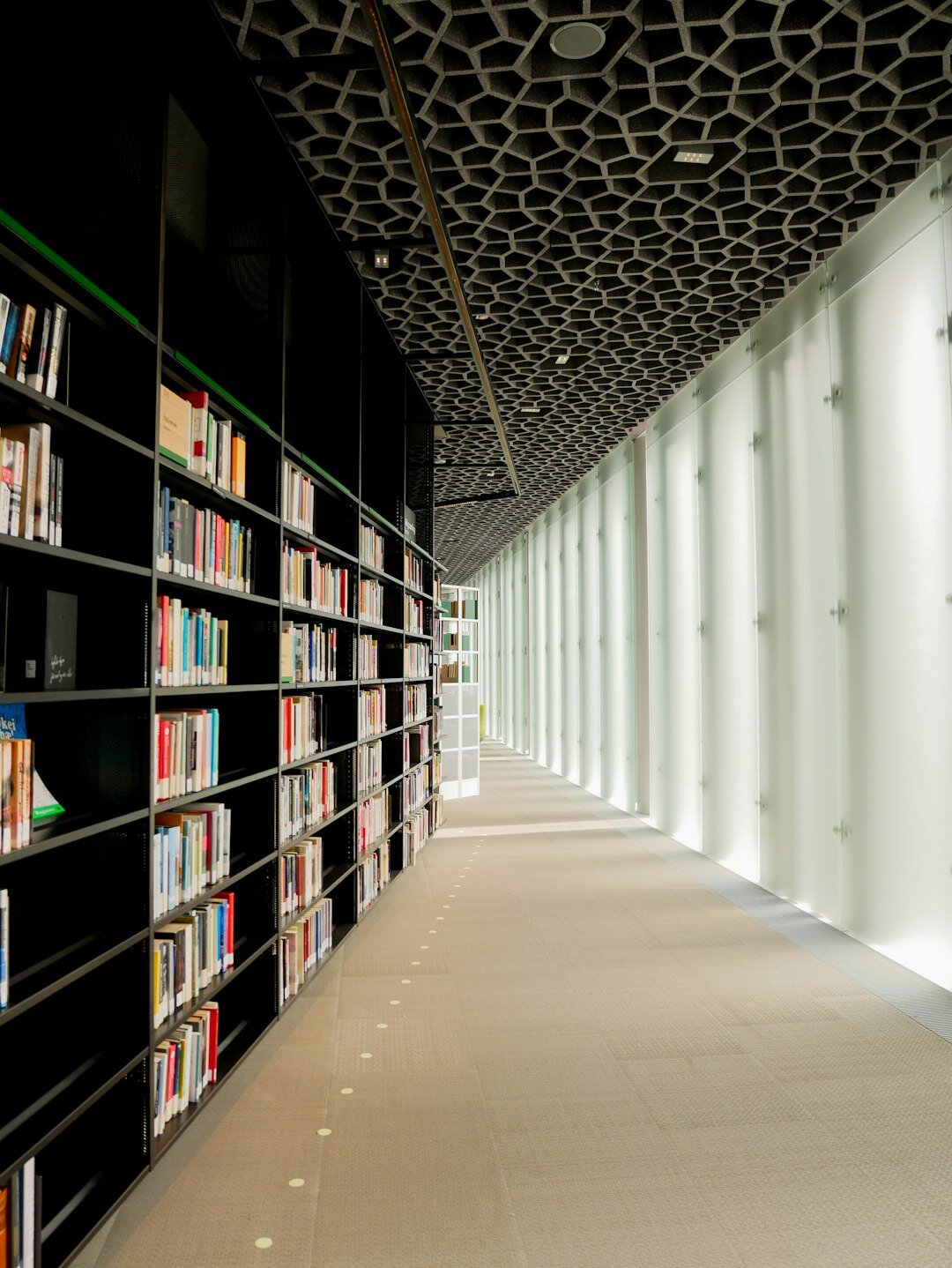 quiet library interior