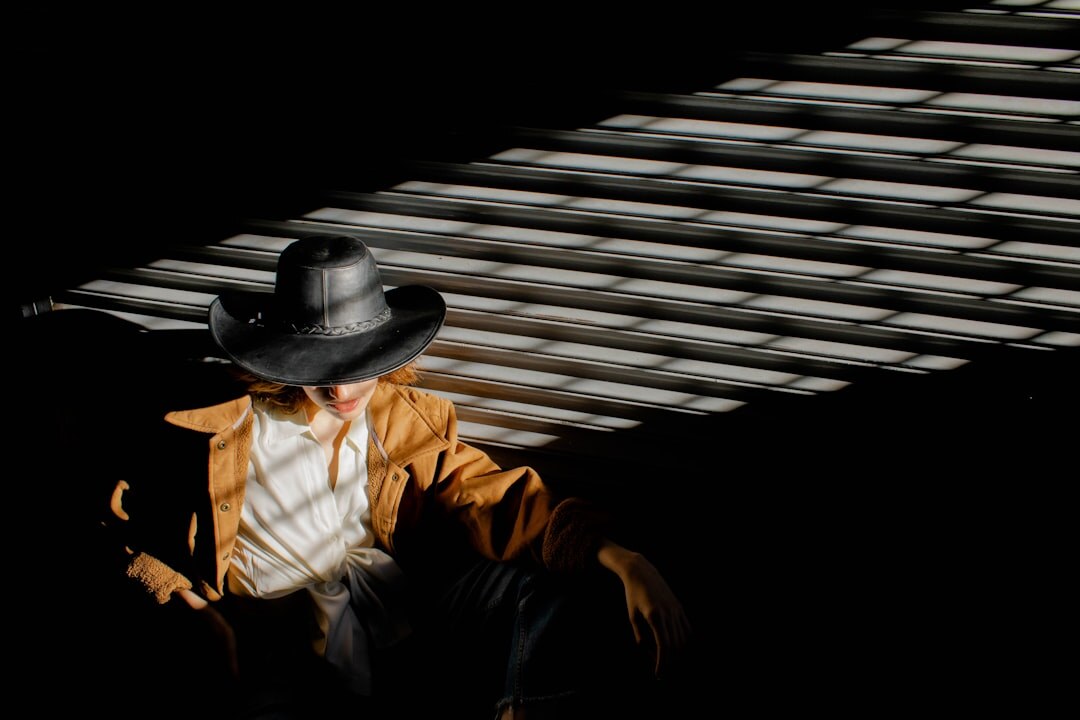 mysterious man in shadows